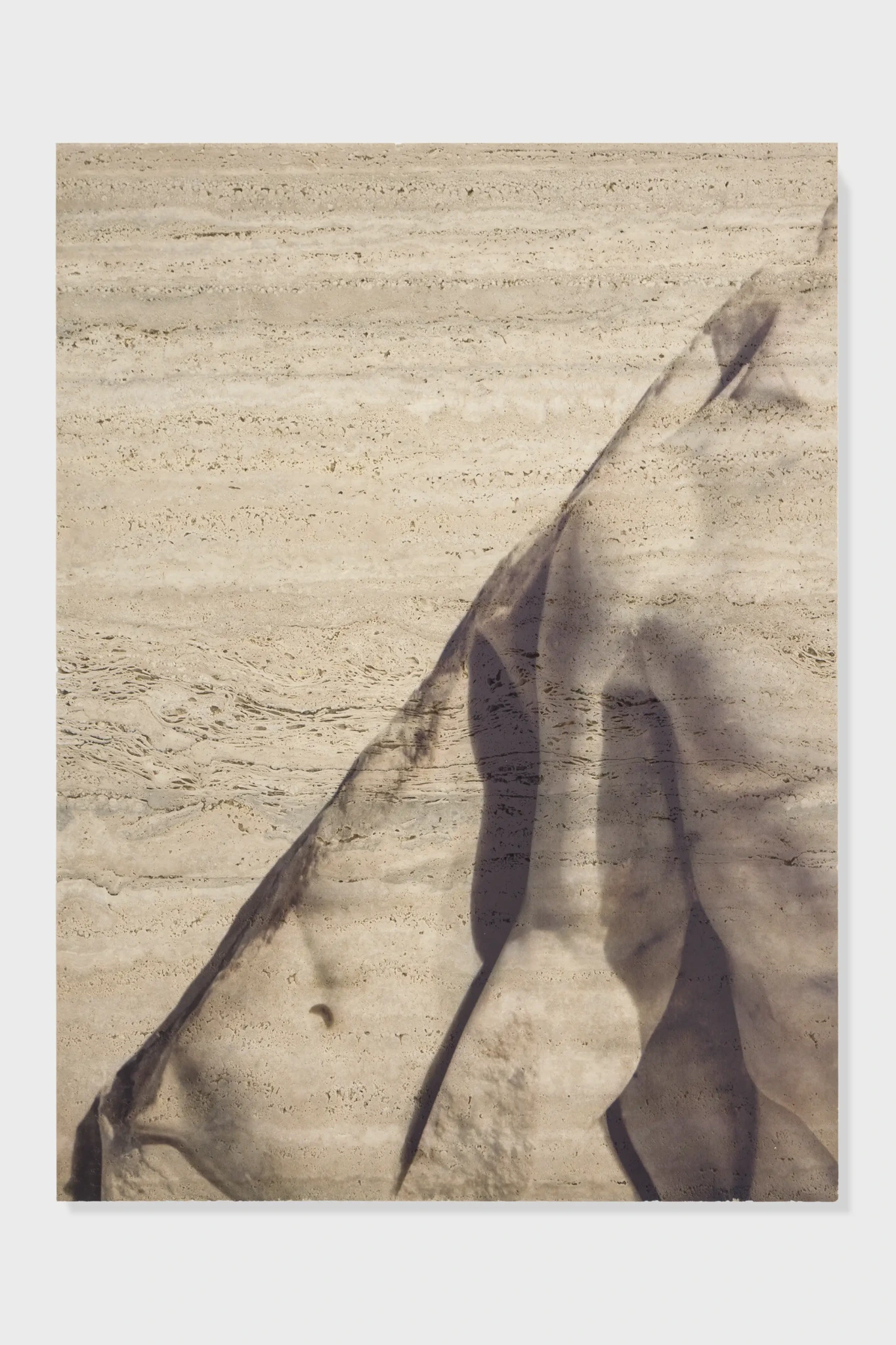 Untitled (6967), 2018 direct UV print on travertine 92 x 68 x 4 cm