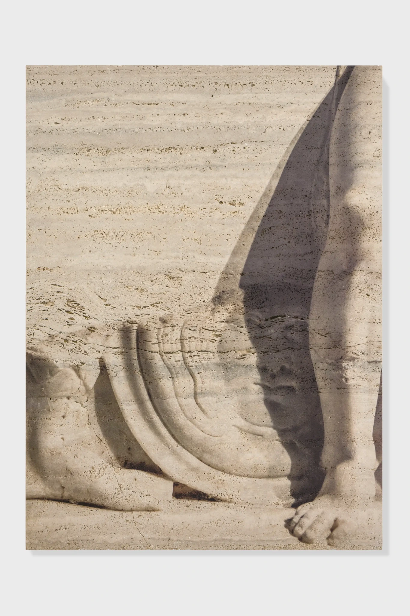 Untitled (6960), 2018 direct UV print on travertine 92 x 68 x 4 cm