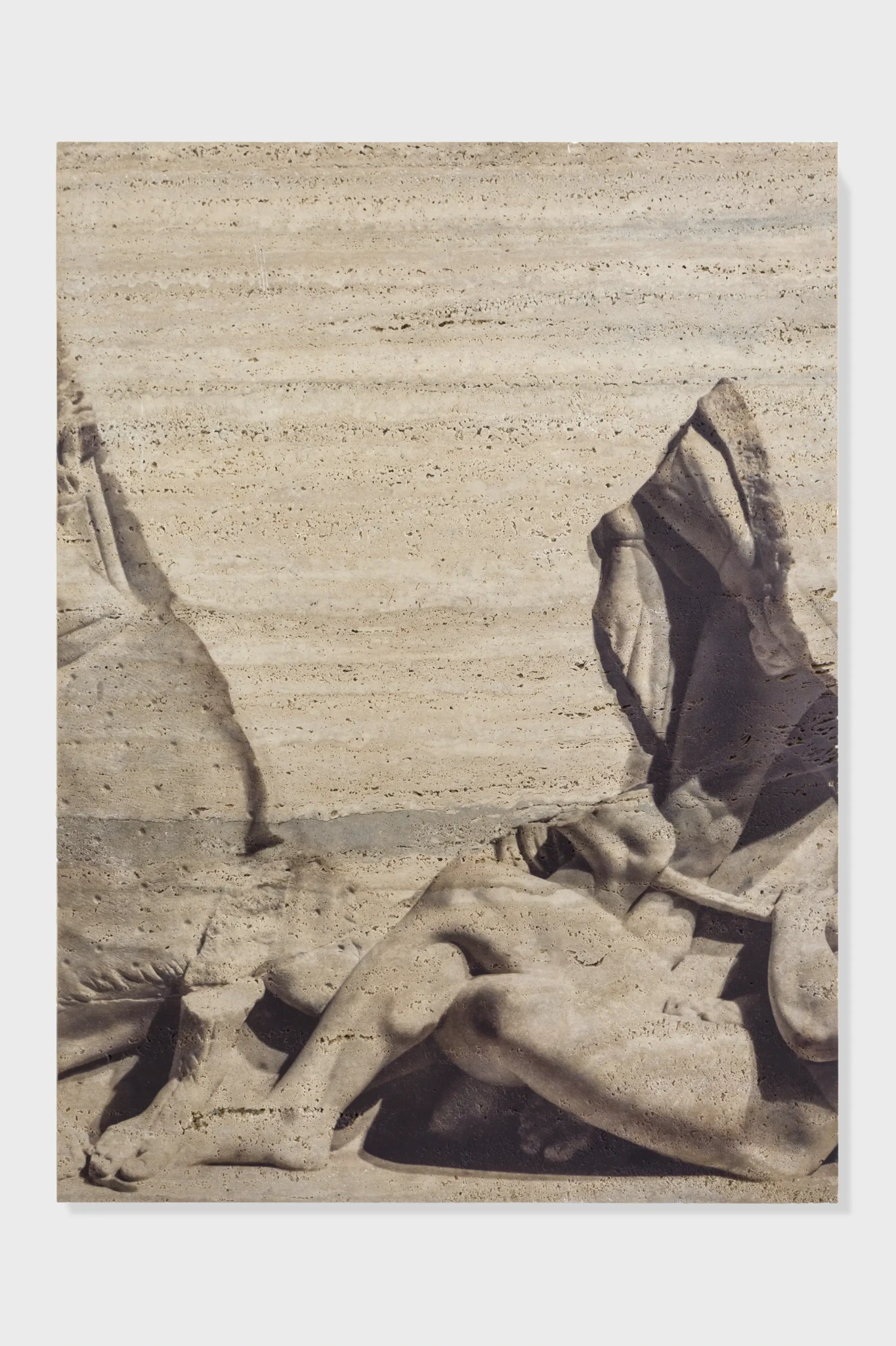 Untitled (6960), 2018 direct UV print on travertine 92 x 68 x 4 cm