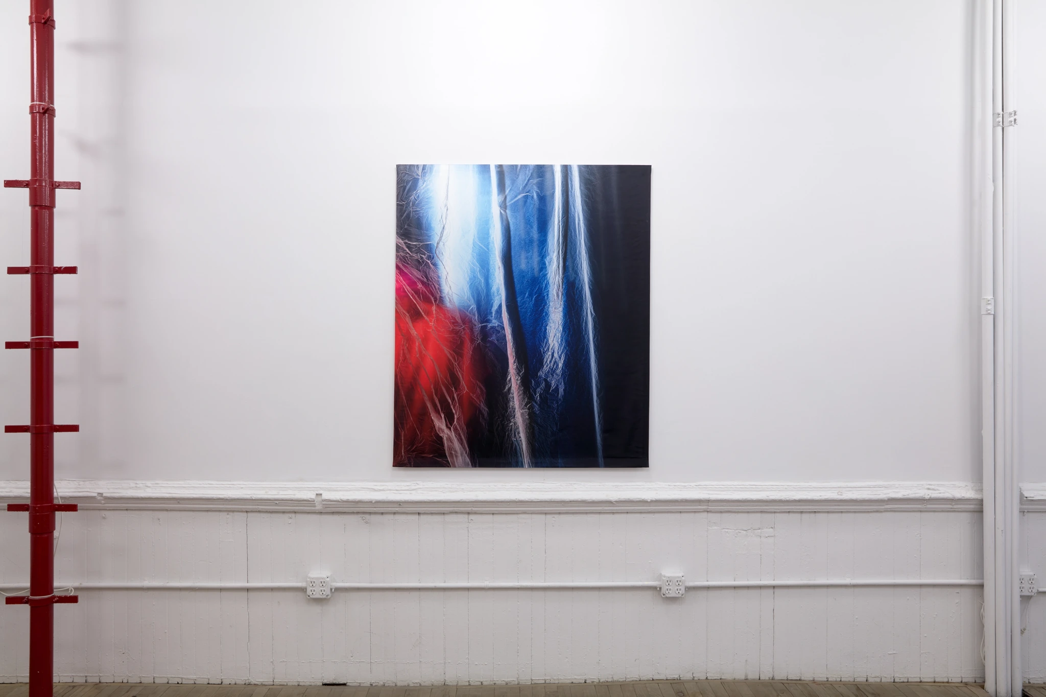 Installation view, Carla Accardi / Elisa Sighicelli 55 Walker, New York, 2020 [Bortolami, kaufmann repetto, Andrew Kreps]