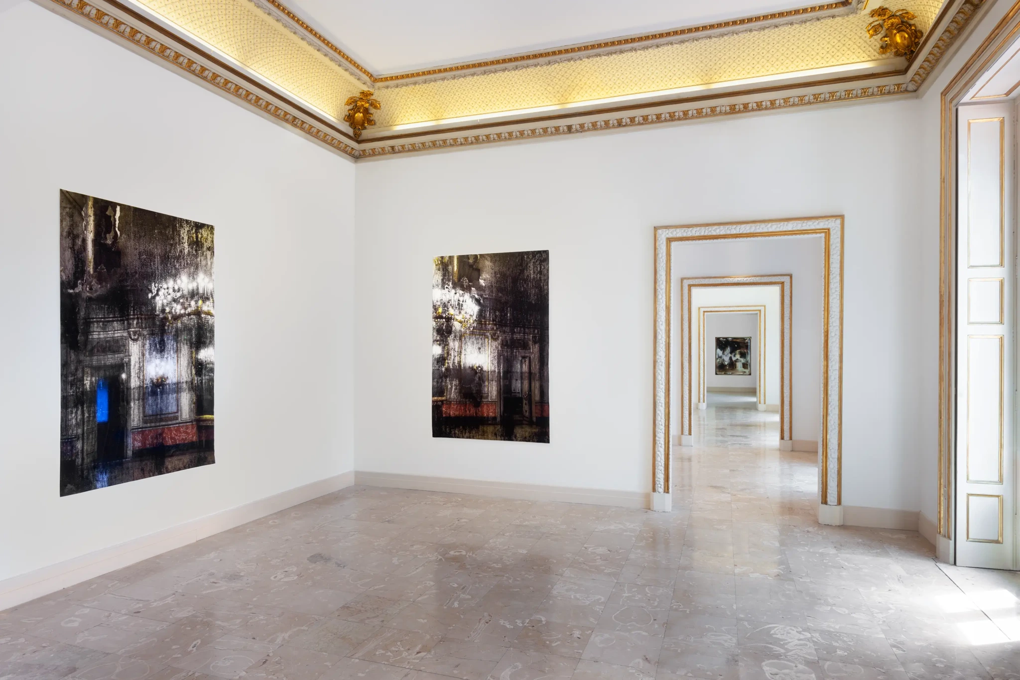 Installation view Storie di Pietròfori e Rasomanti, Museo Pignatelli, Naples, 2019