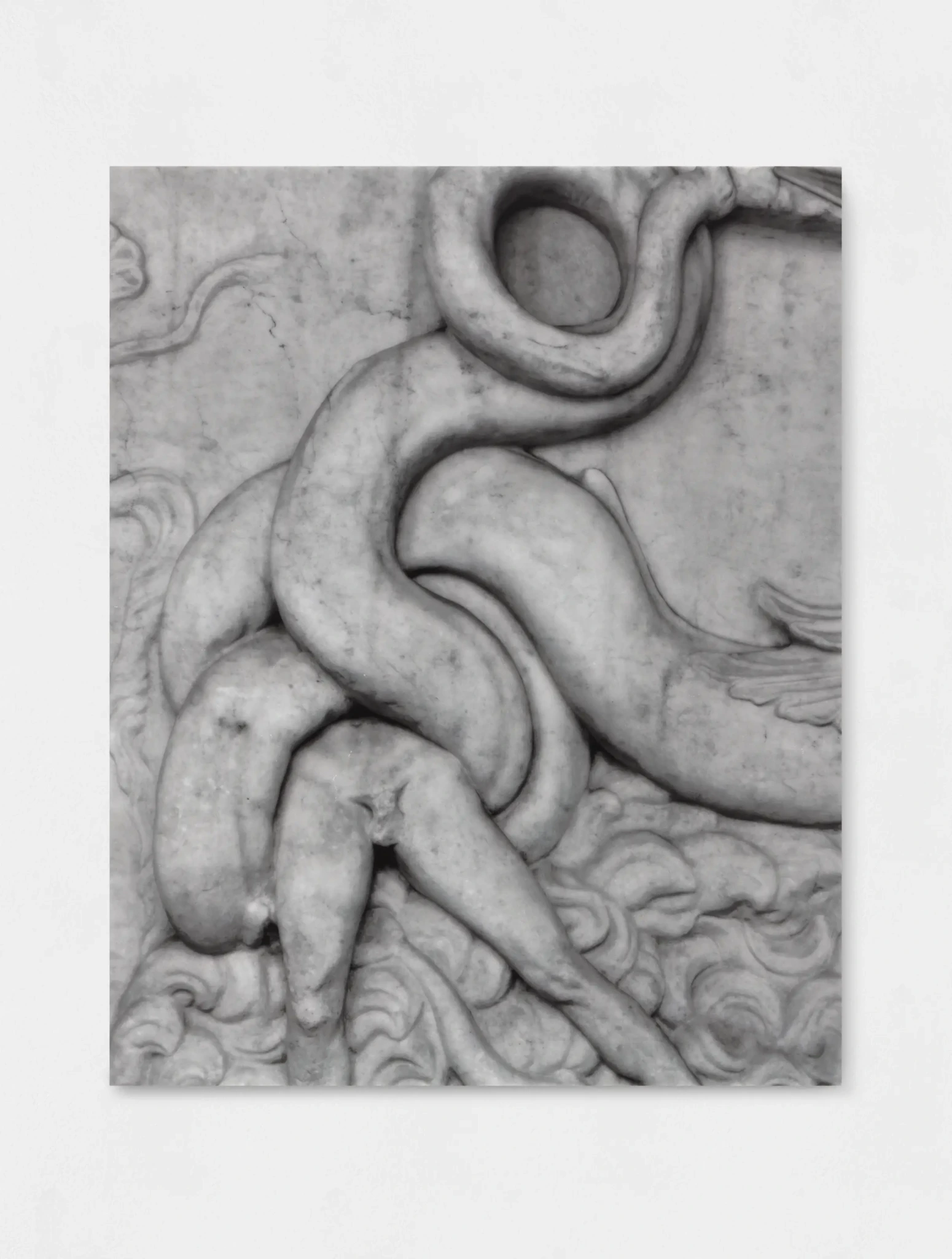 Untitled (9070), 2018 direct UV print on Bianco Carrara marble 100 x 80 x 4 cm