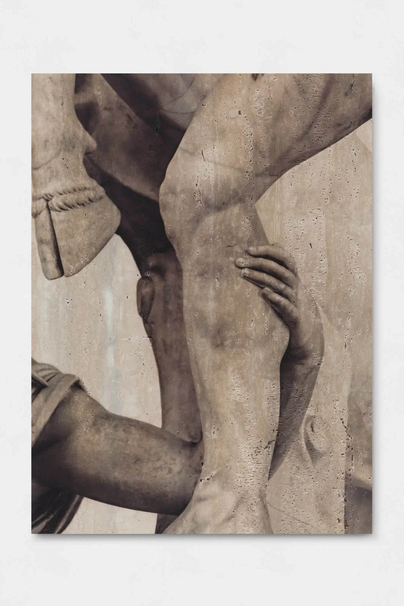 Untitled (8990), 2019 direct UV print on travertine 100 x 74 x 4 cm