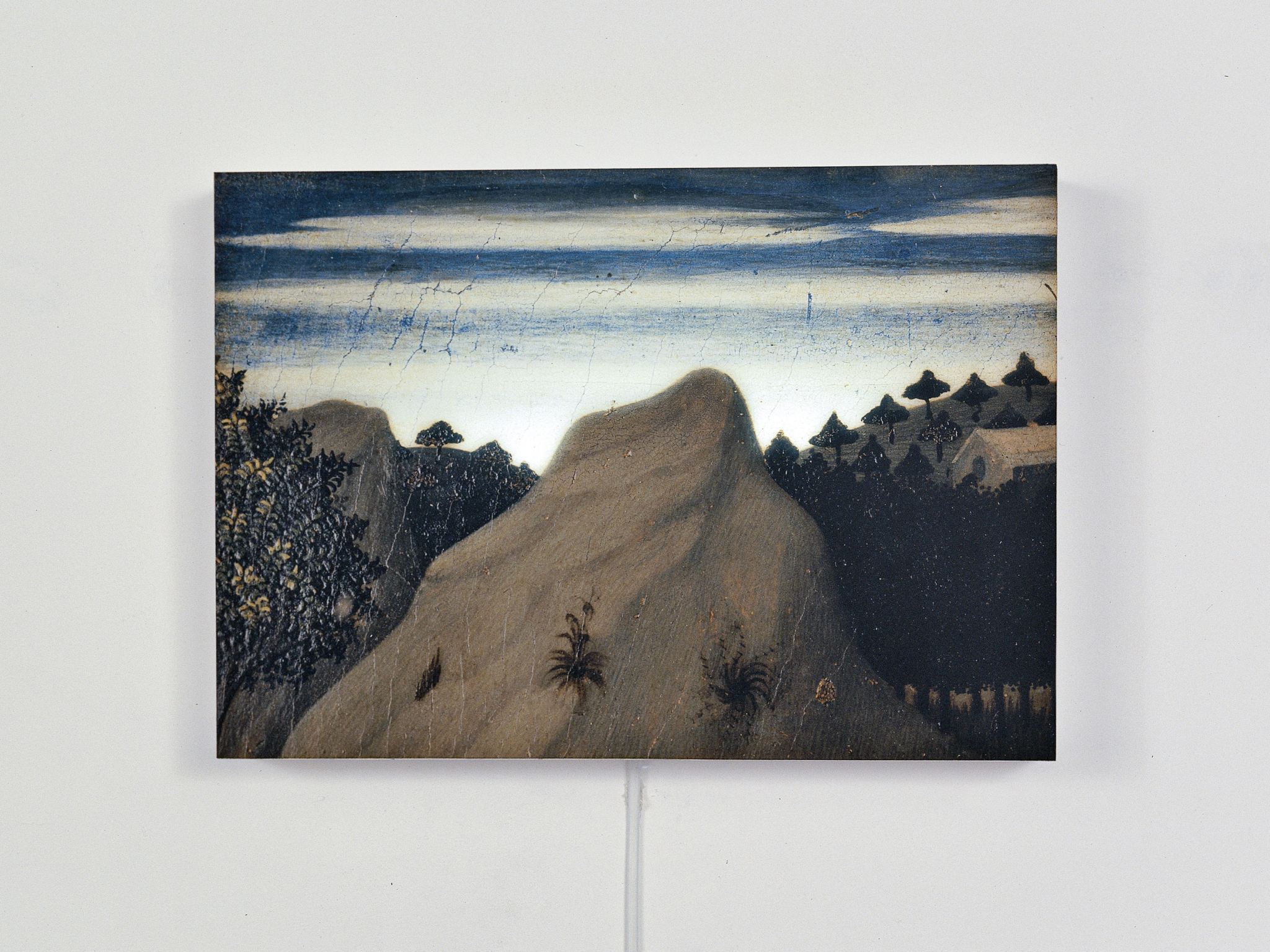 Untitled (Homage to Sassetta), 2005 partially backlit C-print mounted on lightbox 27 × 38 × 5 cm