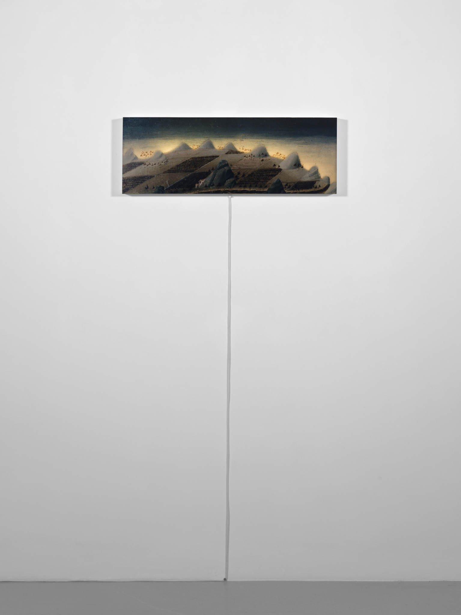 Untitled (Homage to Giovanni di Paolo 3), 2005 partially backlit C-print mounted on lightbox 28 × 78 × 5 cm